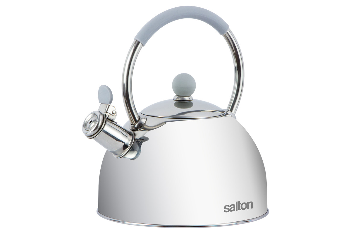 Salton Red Stove Top Kettle – Silver