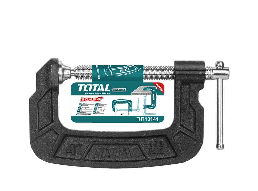 Total Tools Industrial G Clamp 4″