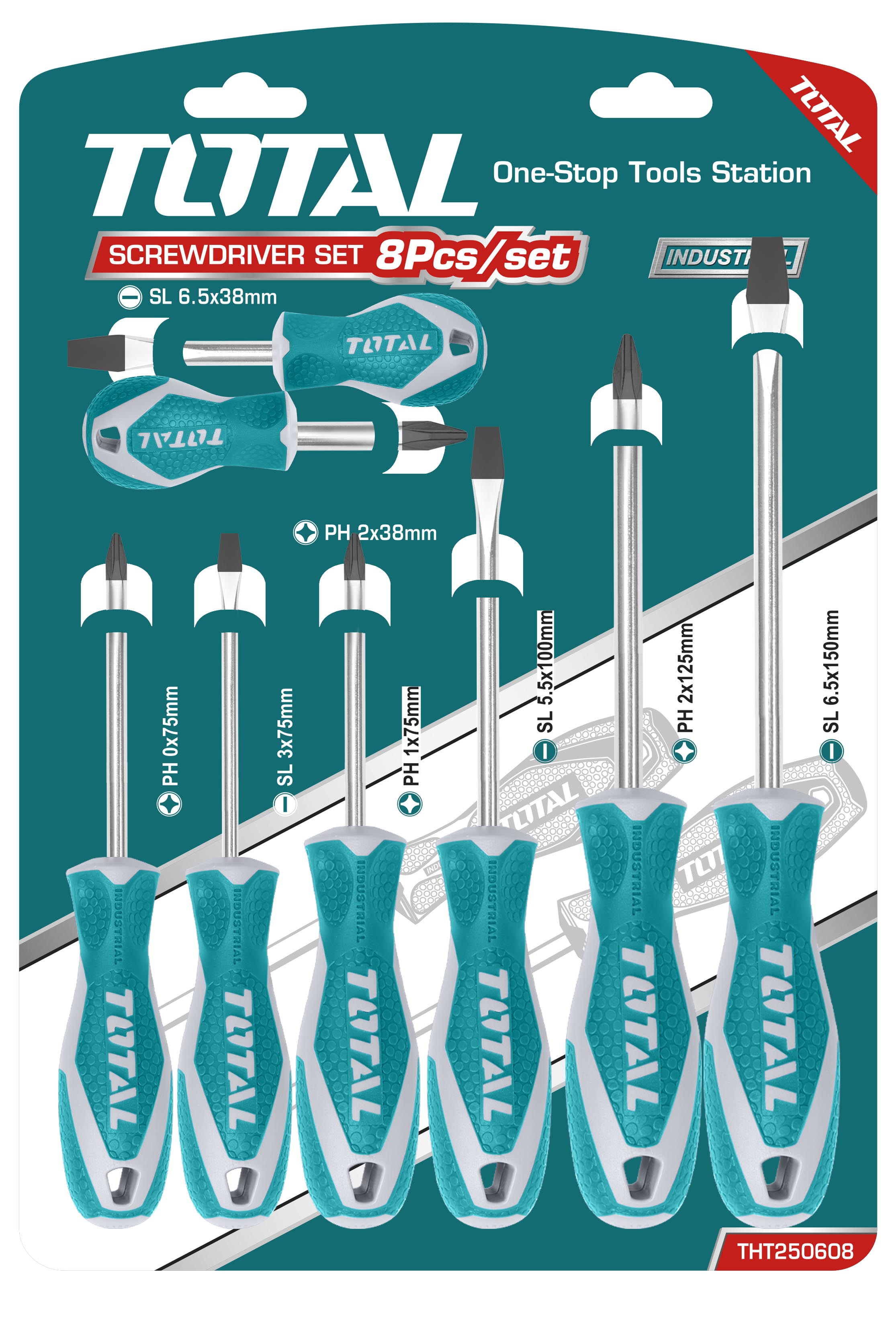 Total Tools 8 Pcs screwdriver set