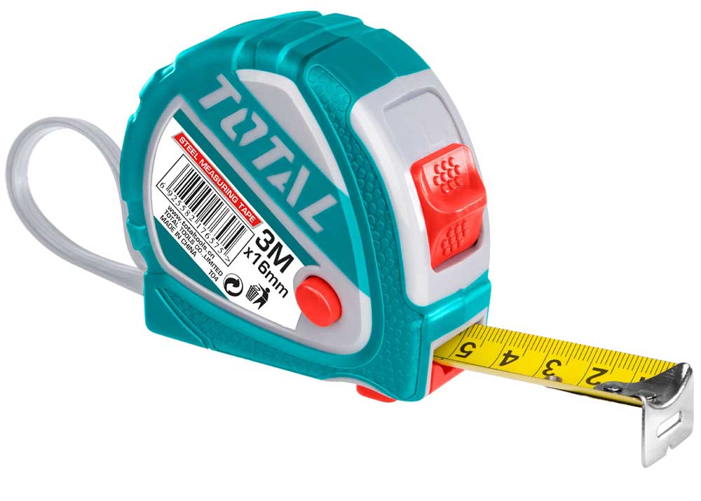 Total Tools 3Pcs Measuring Tape 5mx25mm