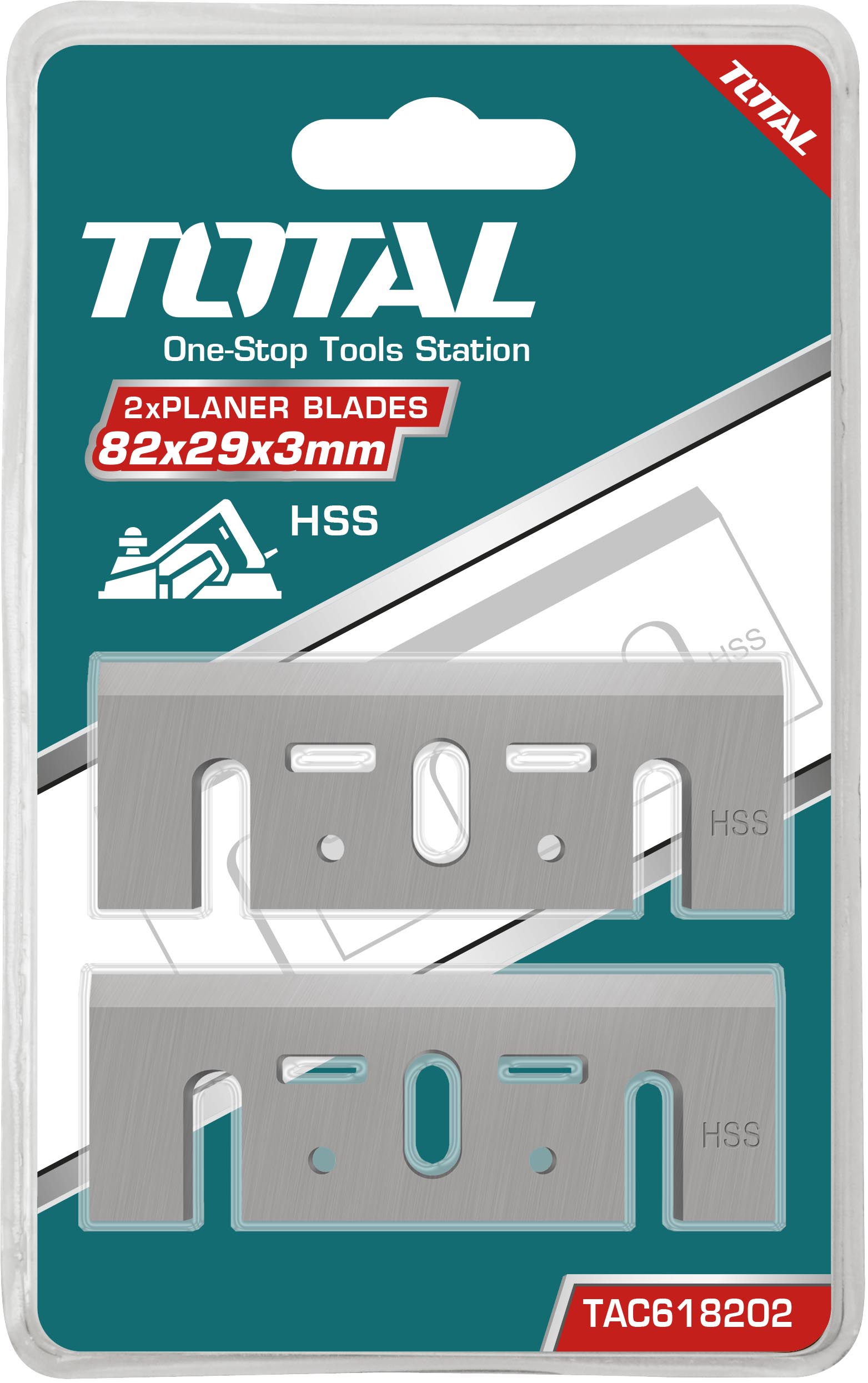 Total Tools Planer Blade 82X29X3.0mm HSS Industrial