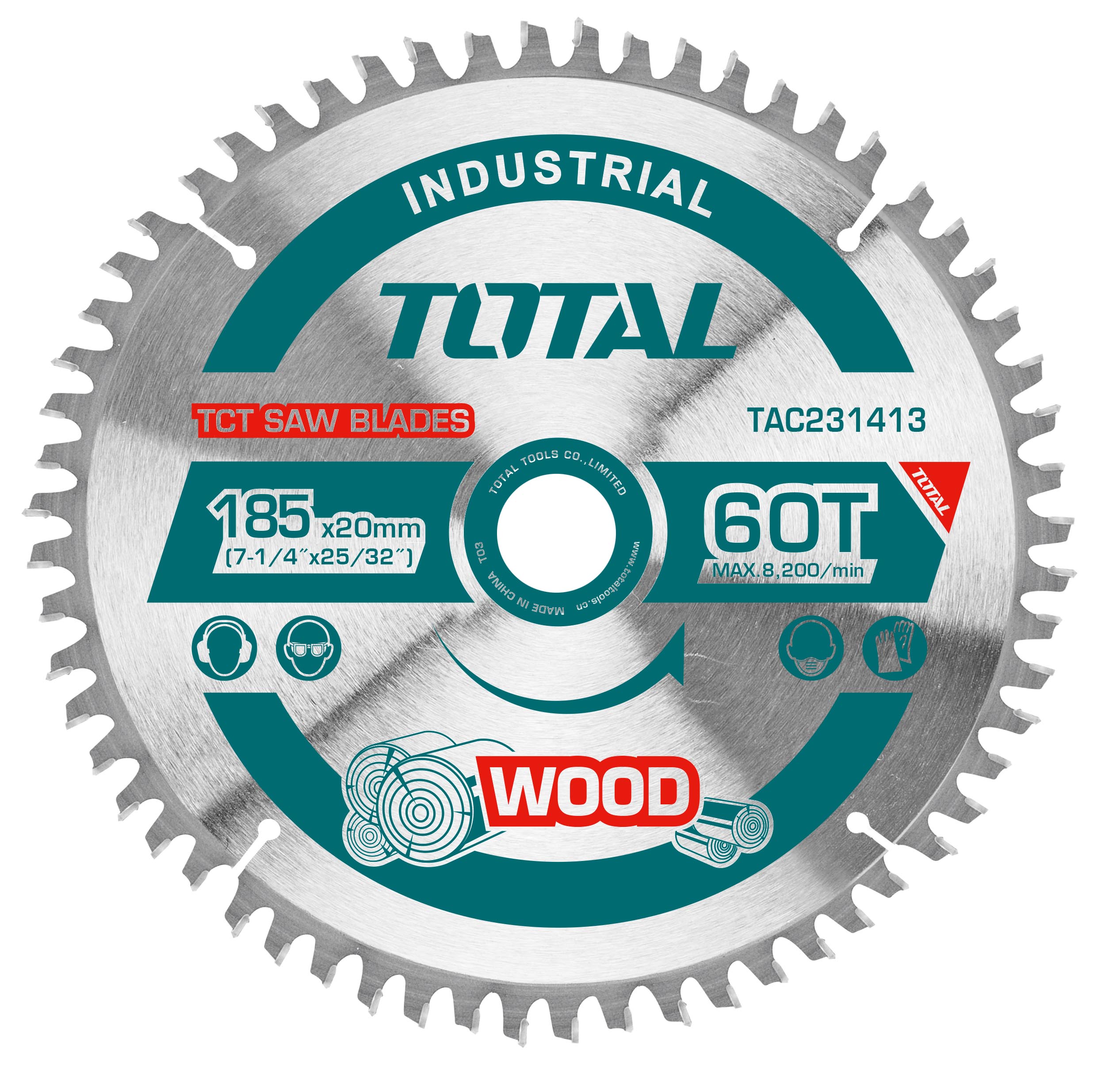 Total Tools 185mm 60T Industrial TCT saw blade