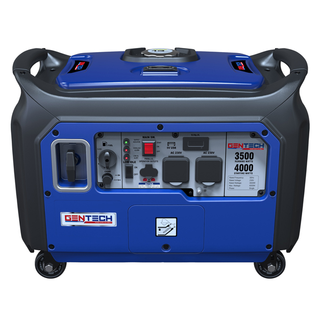 Gentech – Digital Pure Sine Wave Inverter Generator – Blue – 4kVA