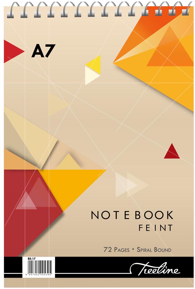 Treeline A7 Spiral Note Books Top Bound Wiro 72 pg – Pack of 10