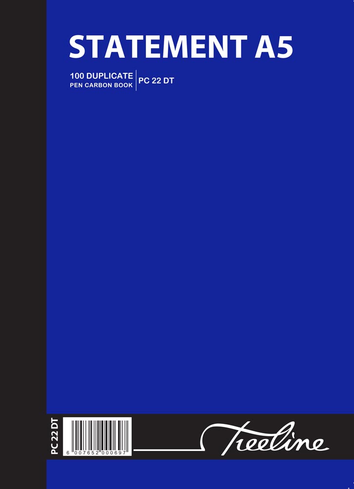 Treeline A5 – Duplicate Pen Carbon Book A5 – Statement – Pack of 5