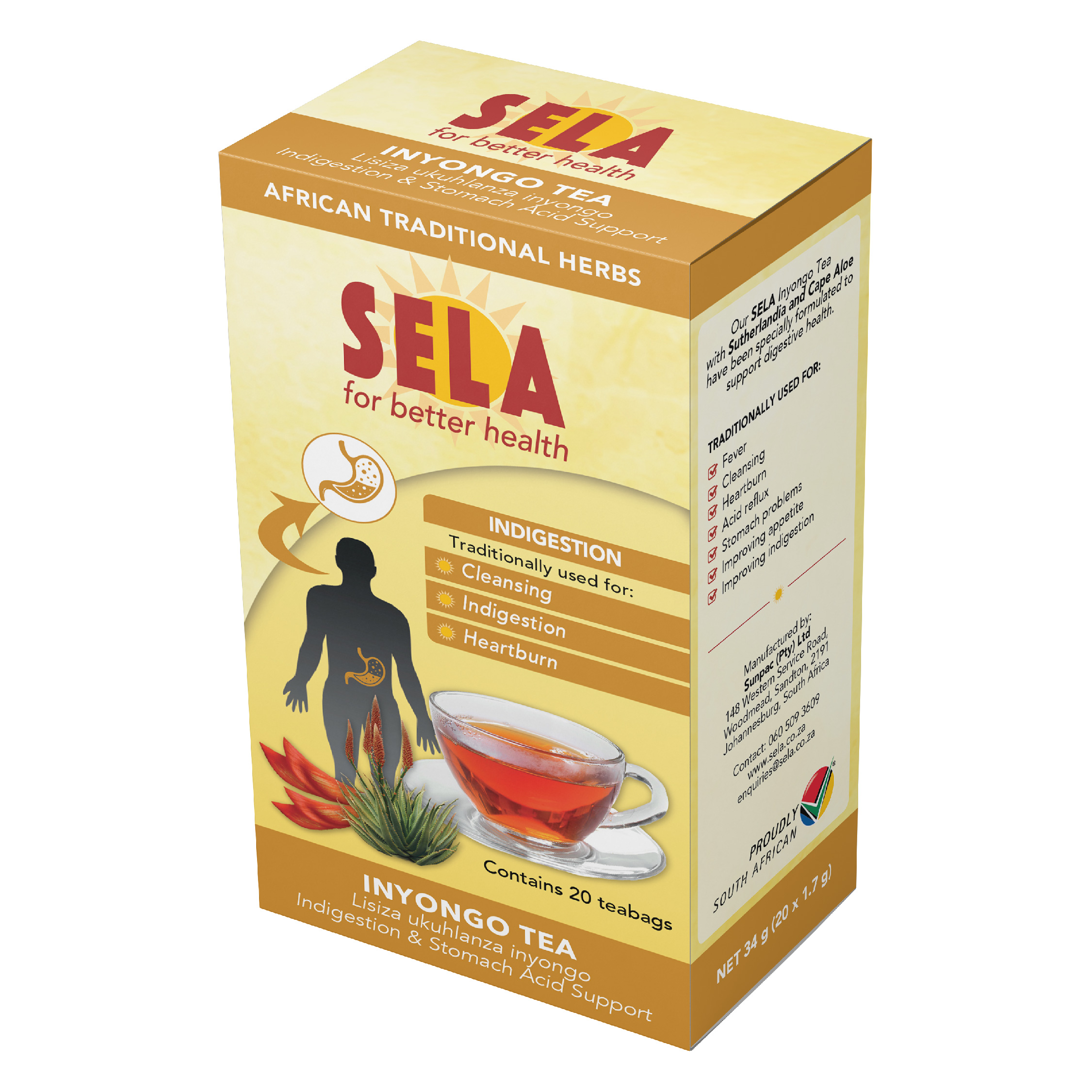 SELA Inyongo Tea – 20 Tea Bags