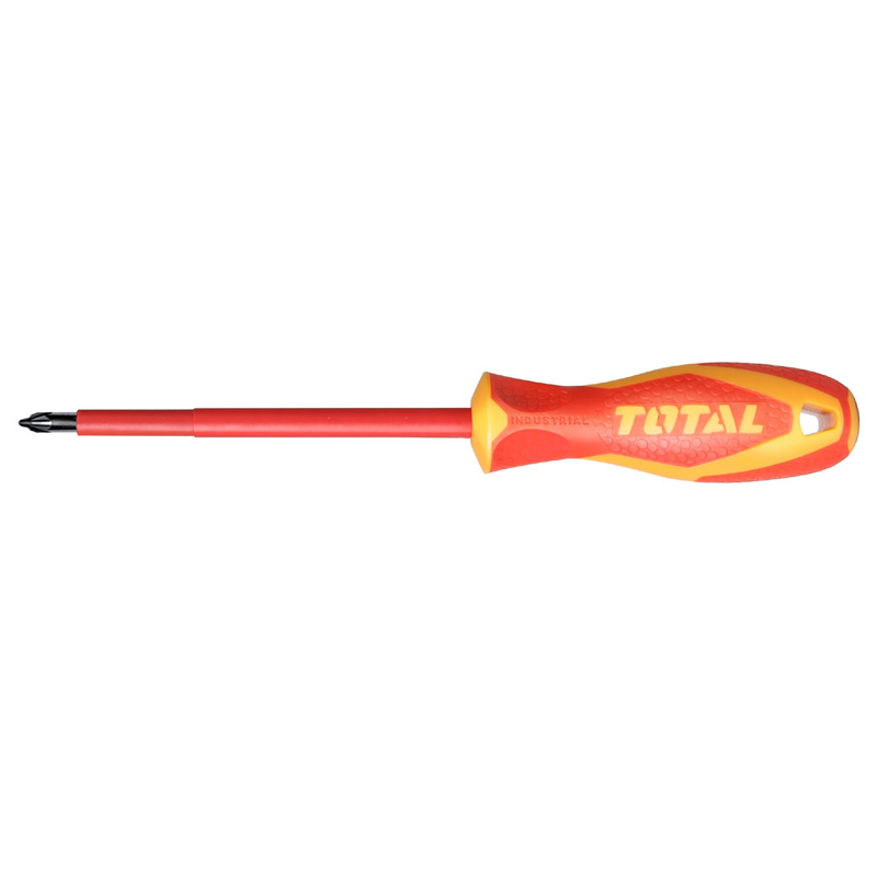 Total Tools Screwdriver Insulated CR-V PZ2 100 Industrial