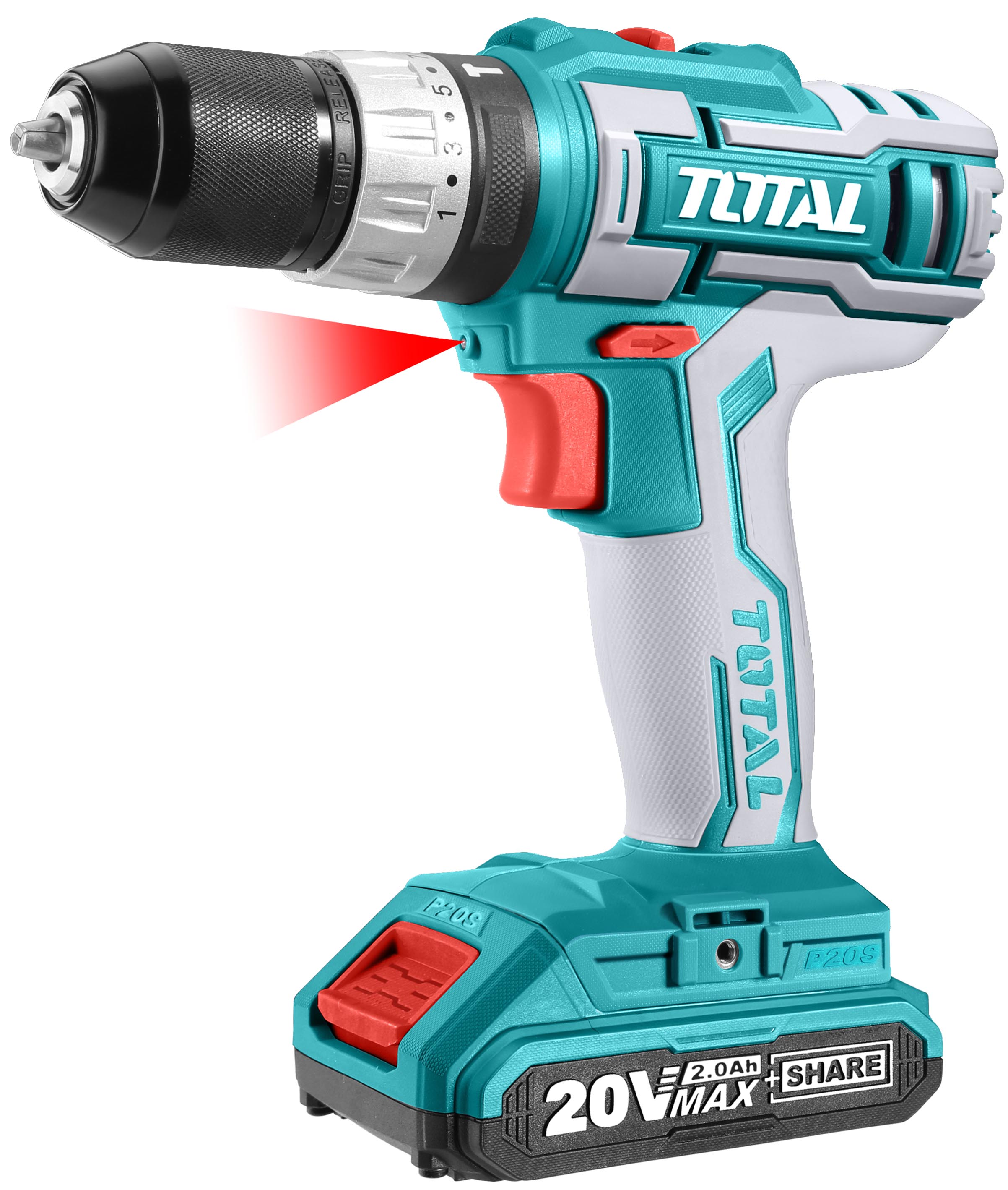 Total Tools 20V Lithium-Ion Industrial Impact Drill