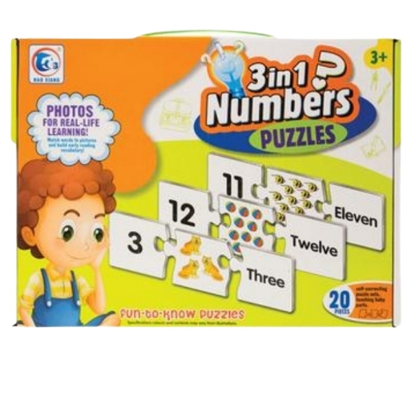 SourceDirect – Numbers Puzzles (3-in-1) – (20Pieces)