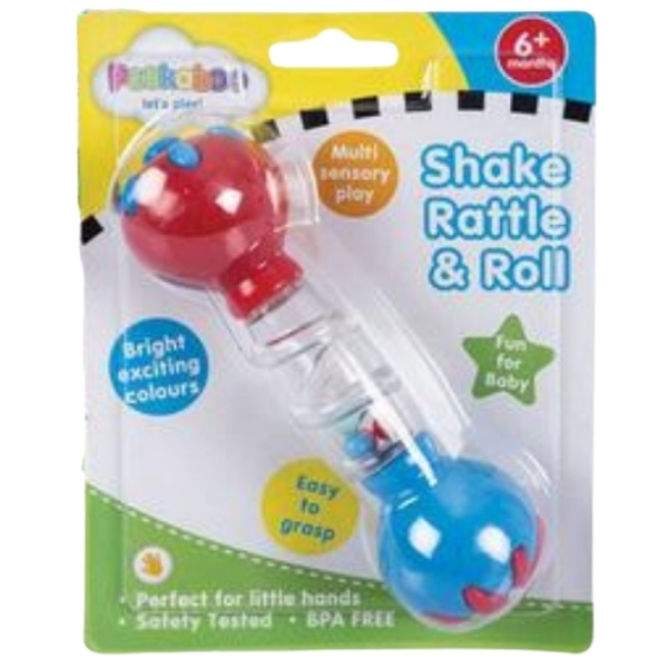 SourceDirect – Baby Rattle Shaker – Blue/Red (6 Months +)