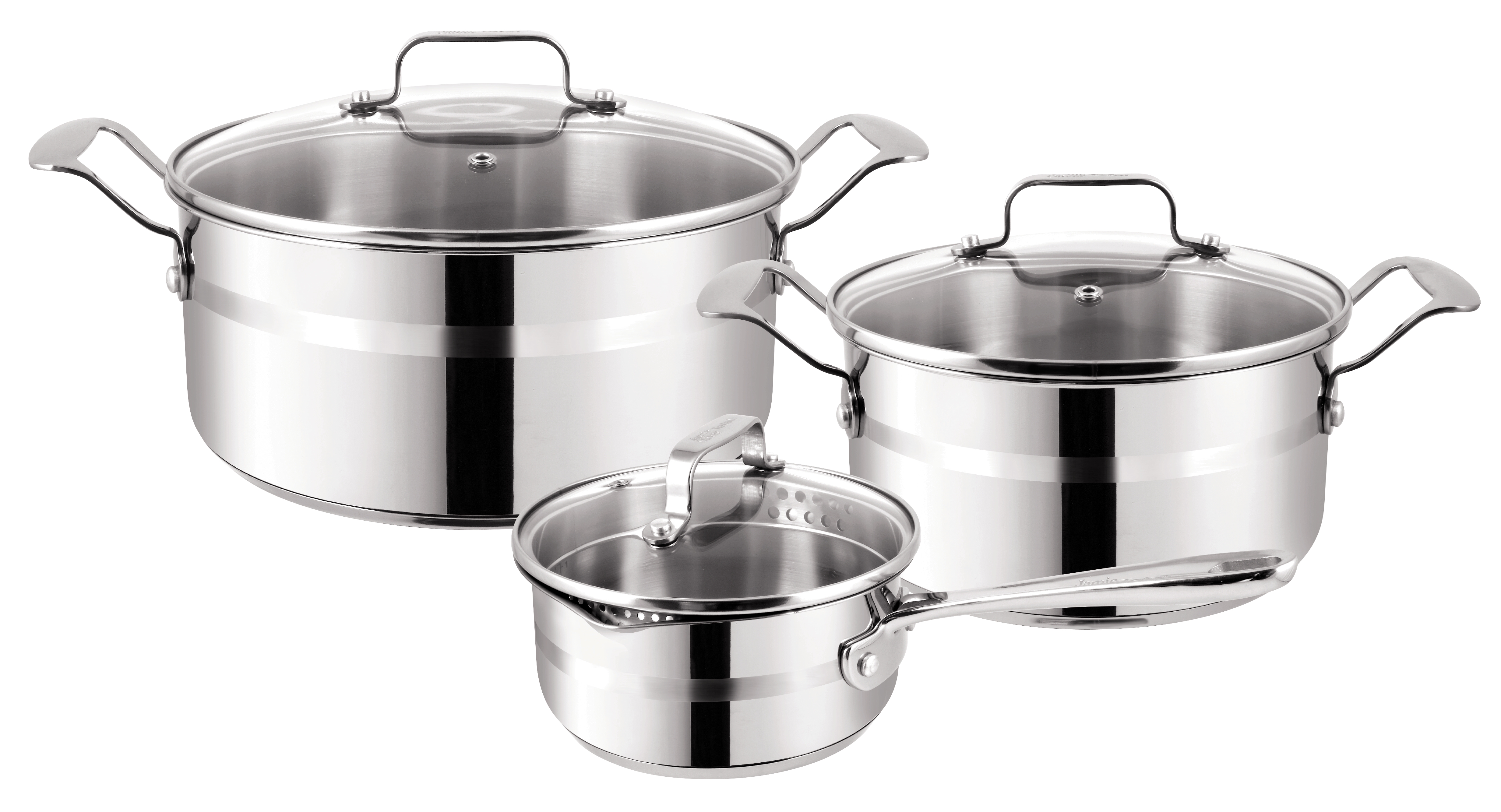 Jamie Oliver by Tefal Brushed Stainless Steel – 6 Piece Set