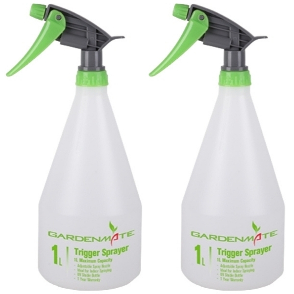 MTS – Trigger Sprayer / Handheld Spray Bottle – 1Litre (Pack of 2)