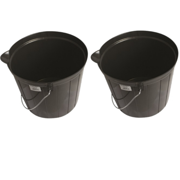 MTS – Round Builders Bucket – (12L) – Bulk Pack of 2