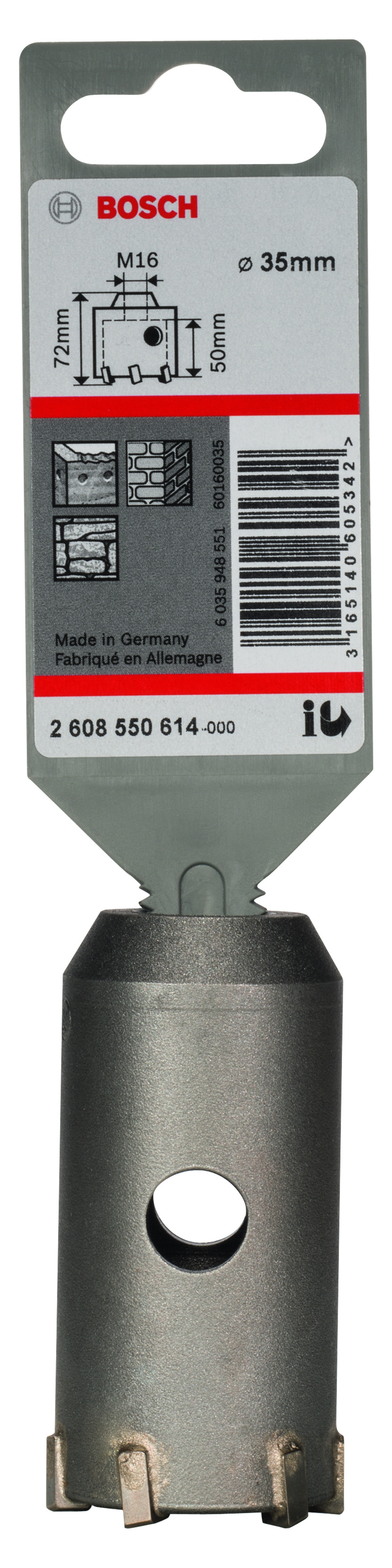 SDS-Plus-9 Core Cutter 35 X 50 X 72, 6