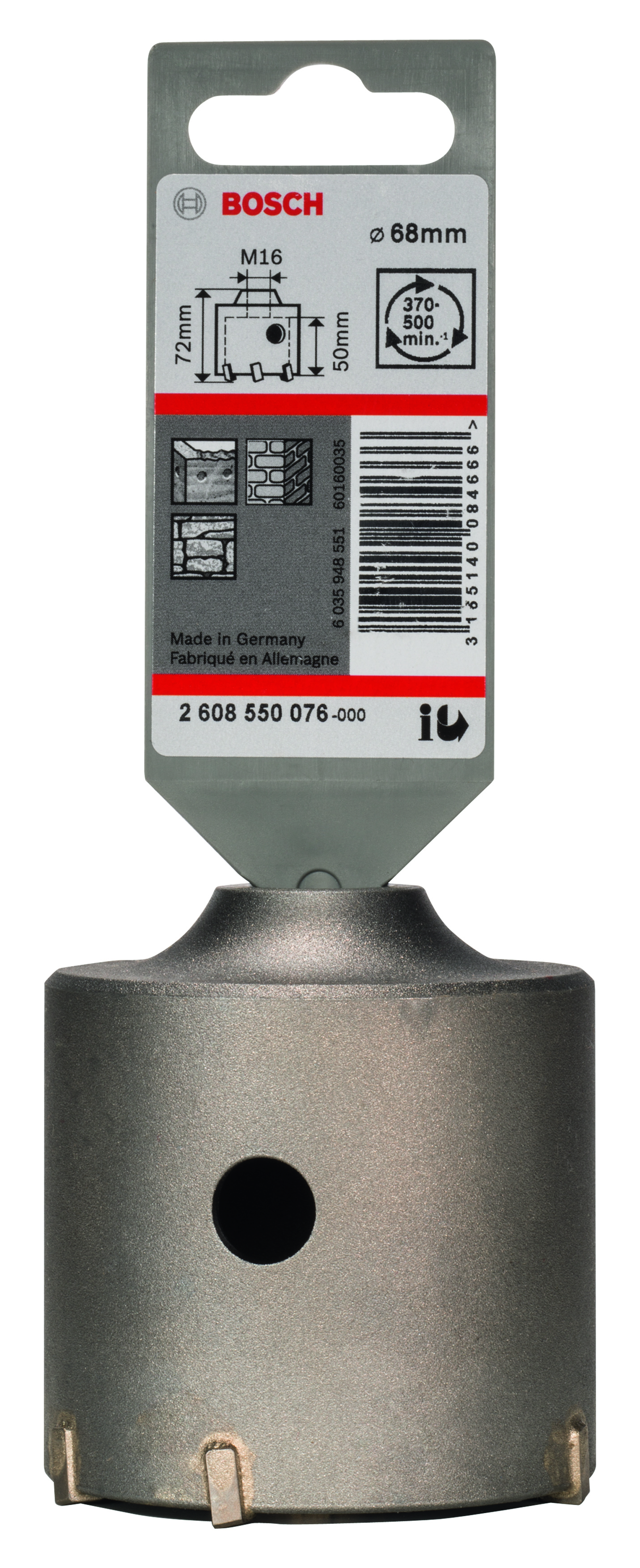 SDS-Plus-9 Core Cutter 68 X 50 X 80, 6