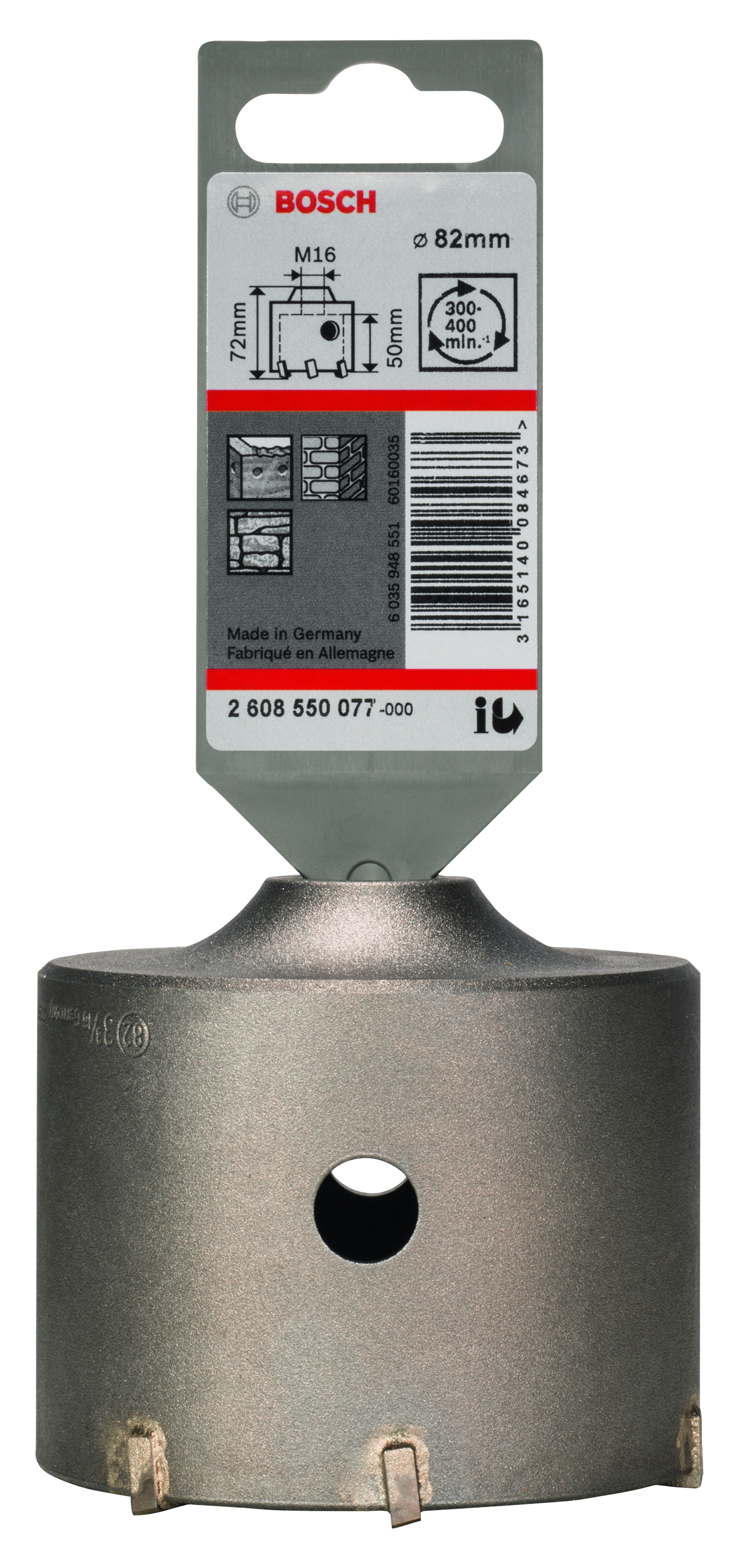 SDS-Plus-9 Core Cutter 82 X 50 X 80, 6