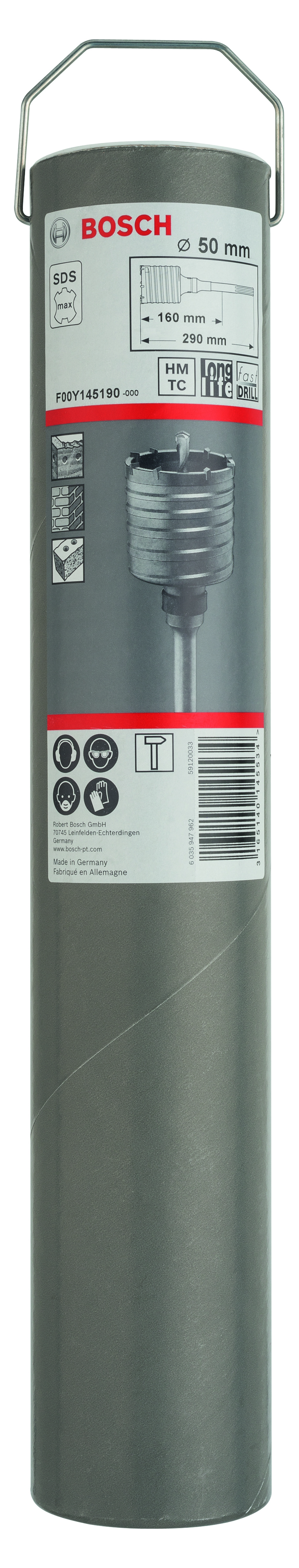 SDS-Max-9 Core Cutter 50 X 80 X 160mm