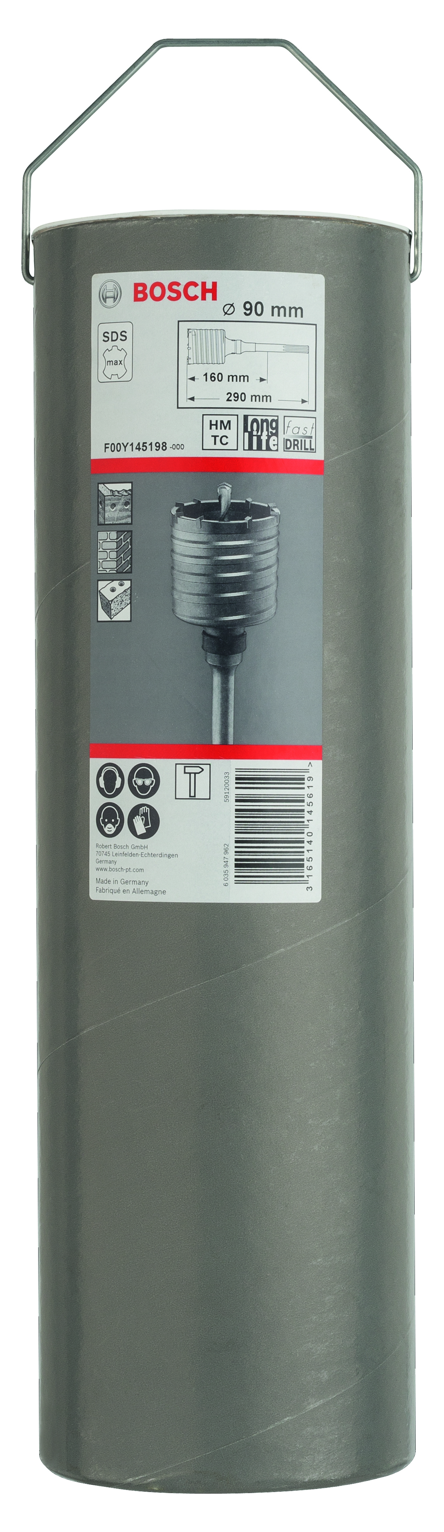 SDS-Max-9 Core Cutter 90 X 80 X 160mm