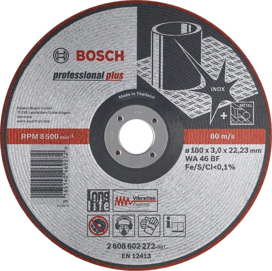 Semi-Flexible Grinding Disc WA 46 BF, 115, 3,0