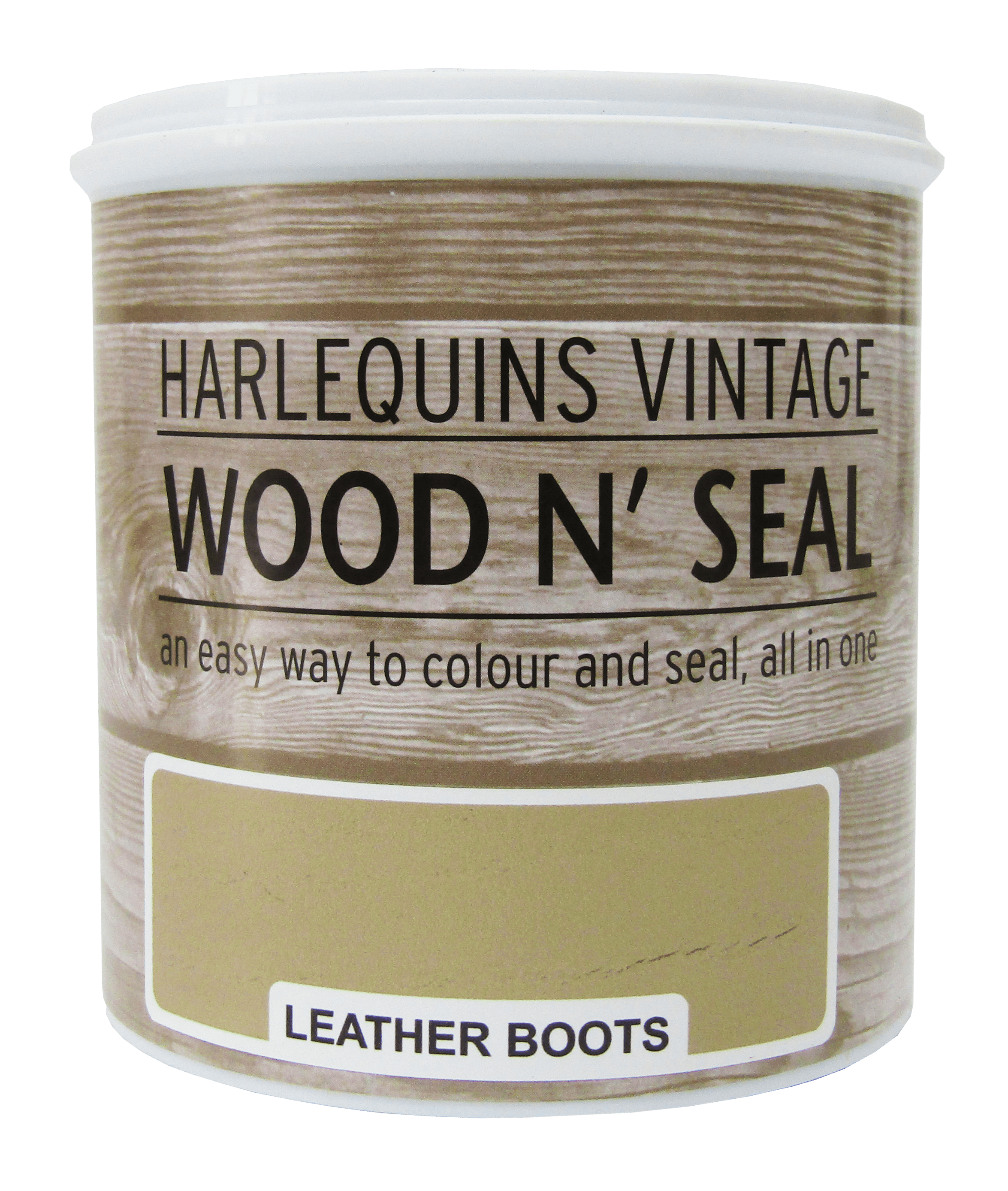 Harlequin – Wood n’ Seal – Colour and Sealant for Raw Wood – 1 Litre – Leather Boots