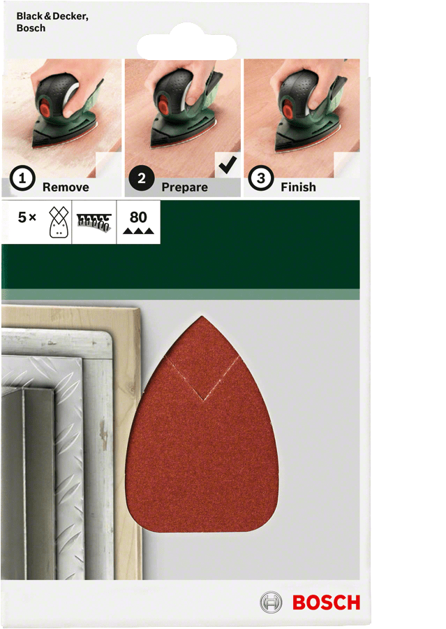 For multi-sanders 95 x 135 mm 80 5 Piece