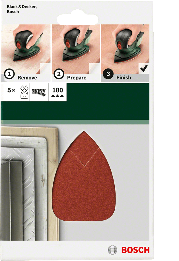For multi-sanders 95 x 135 mm 180 5 Piece
