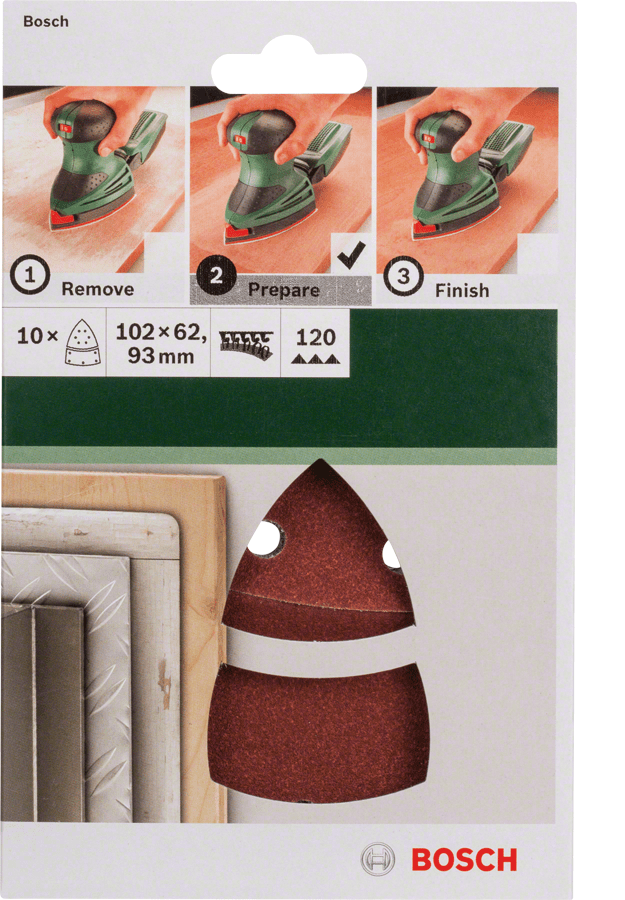 For multi-sanders 102 x 62/93 mm 120 10 Piece