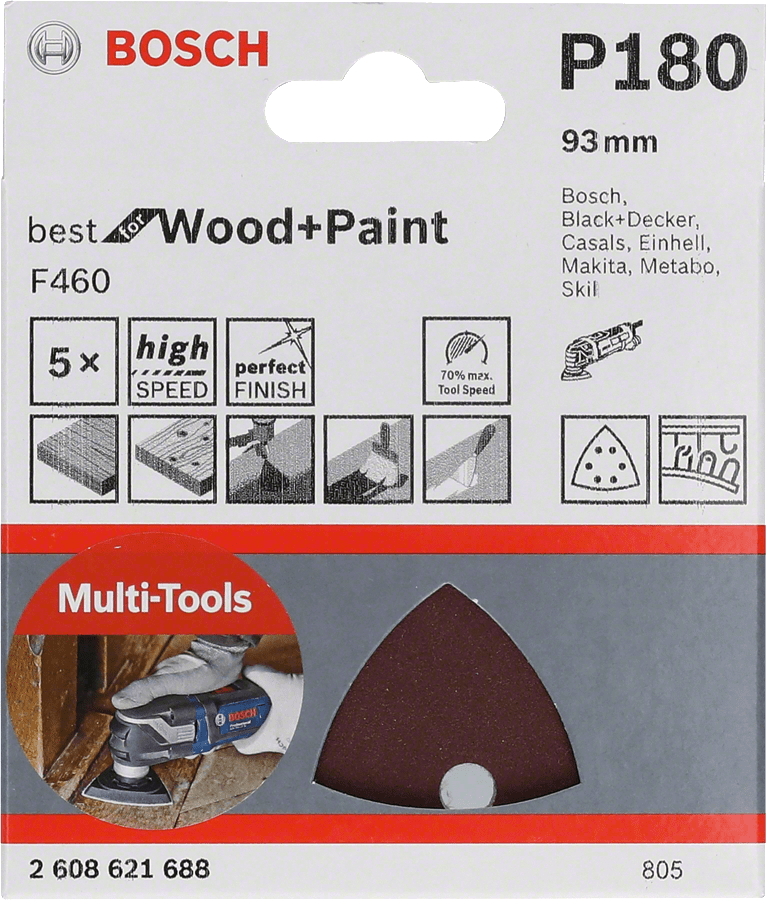 Expert for Wood for delta sanders 93 mm 180 5 Piece
