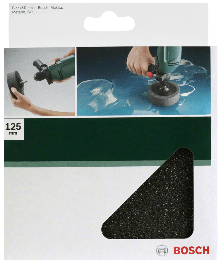 Polishing sponge clamped 125mm