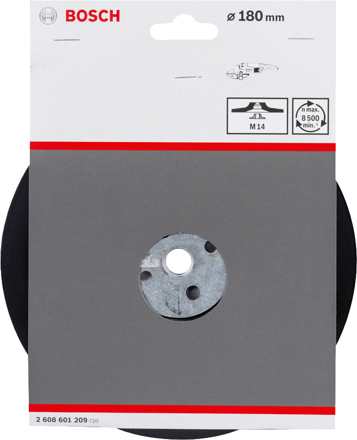 Backing pad 180 mm 8 500 rpm