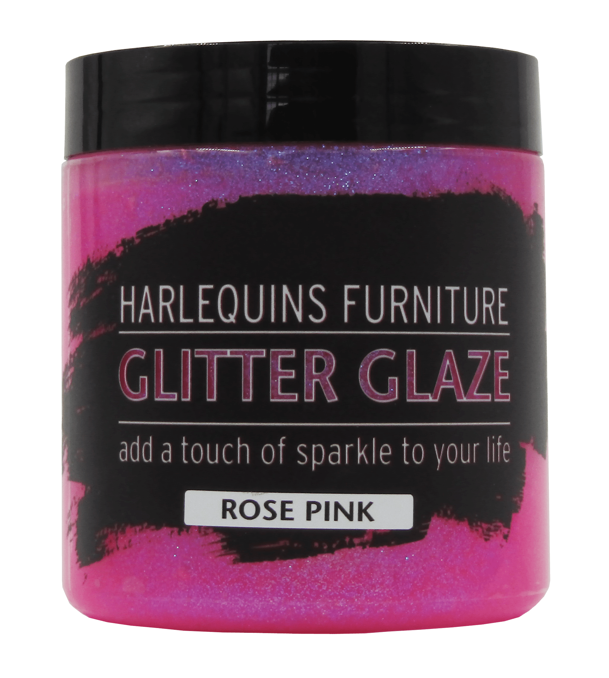 Harlequin – Glitter Glaze Paint For Furniture and Walls – 450ml – Rose Pink