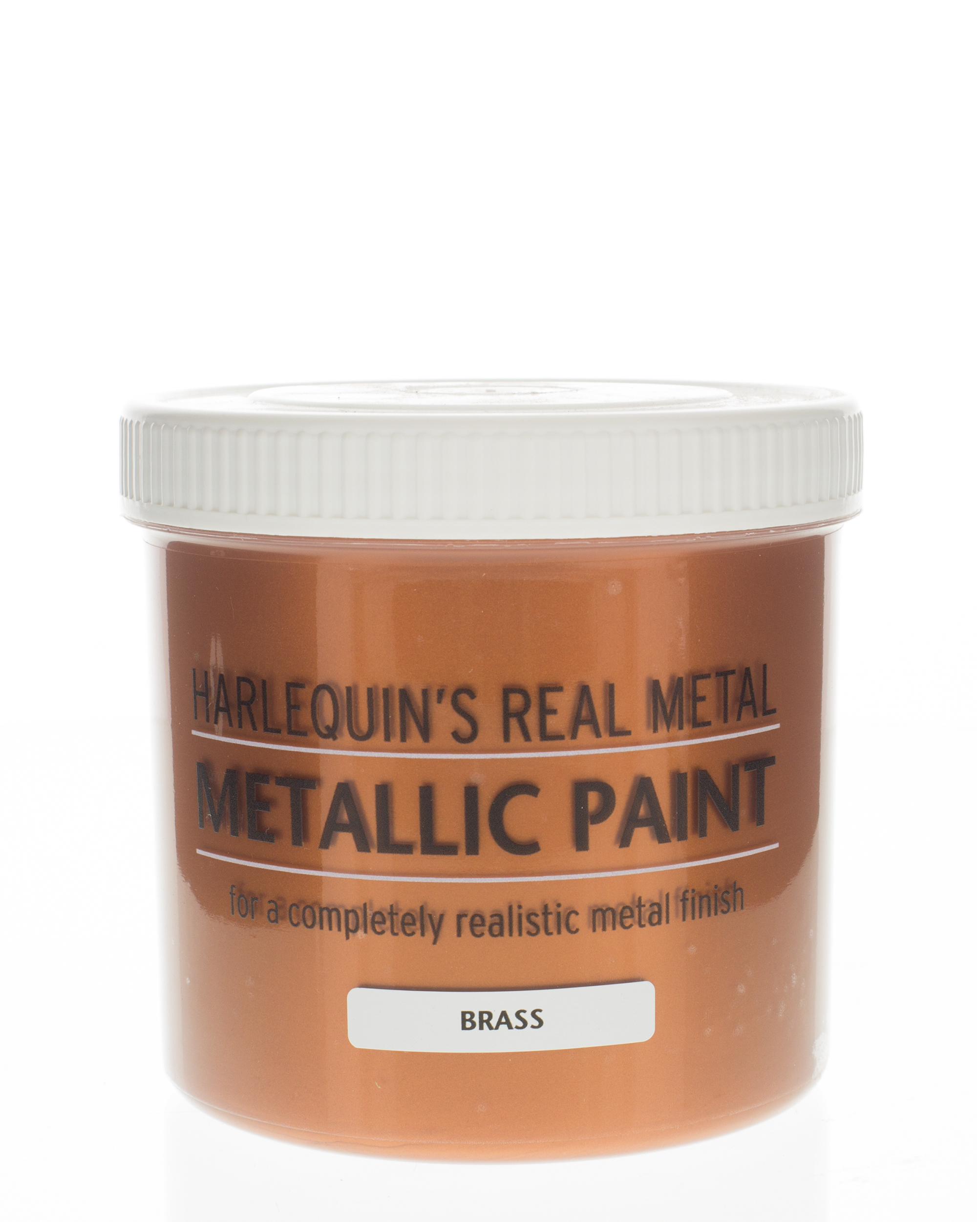 Harlequin – Metallic Paint / Real Metal Metallic Paint – 500ml – Brass