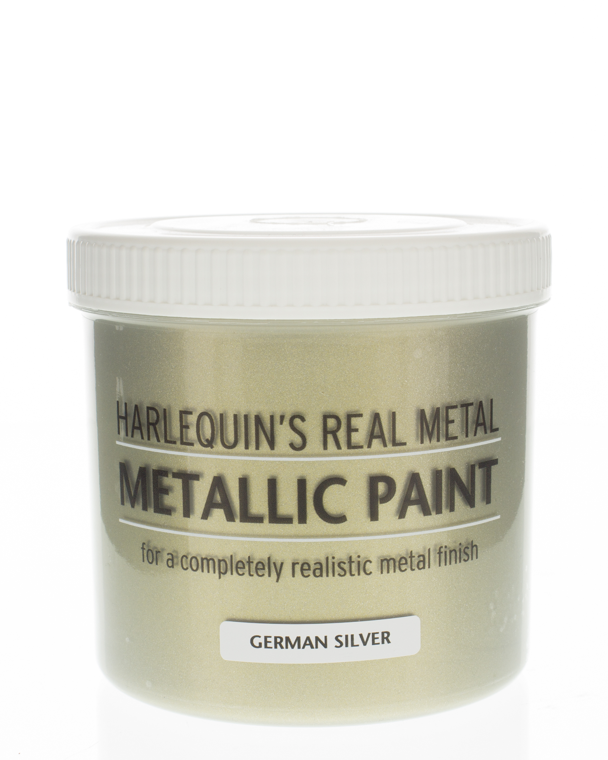 Harlequin – Metallic Paint / Real Metal Metallic Paint – 500ml – German Silver