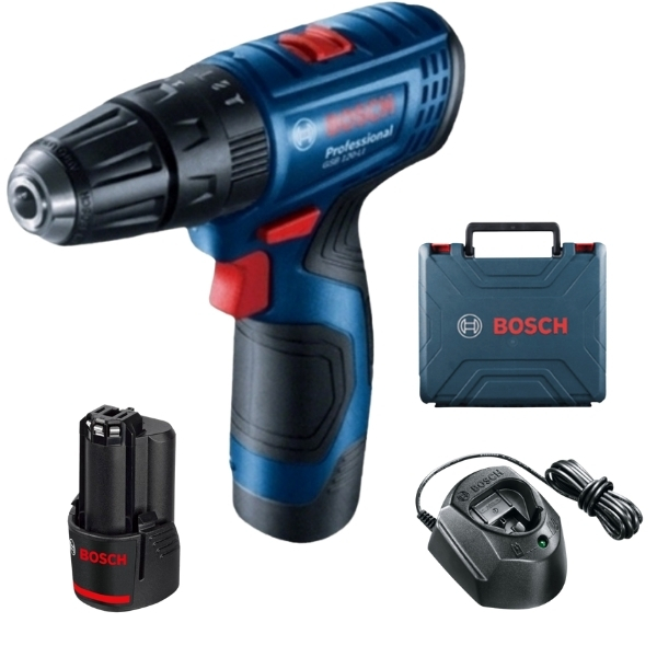 Bosch – Cordless Impact Drill Driver Kit – 12V (GSB 120-LI)