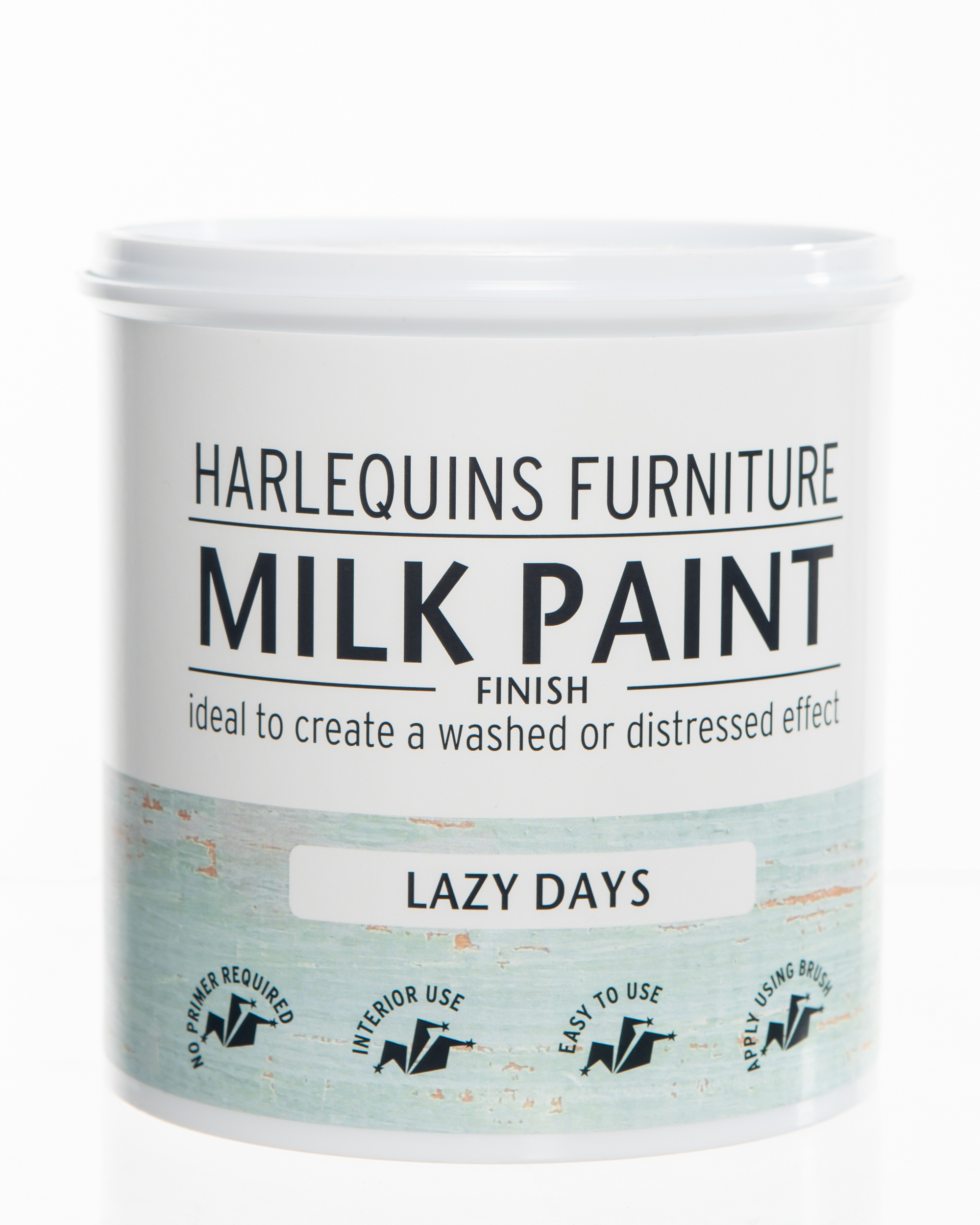 Harlequin – Milk Paint for Furniture, Walls & Decorative Items – 1 Litre – Lazy Days