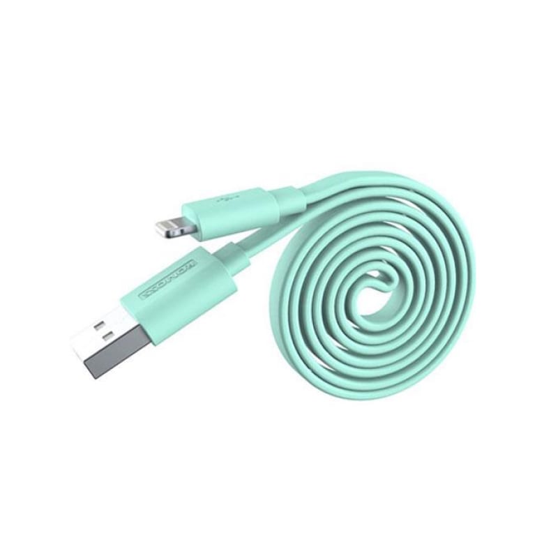 Romoss USB to Lightning 1m Flat Cable – Green