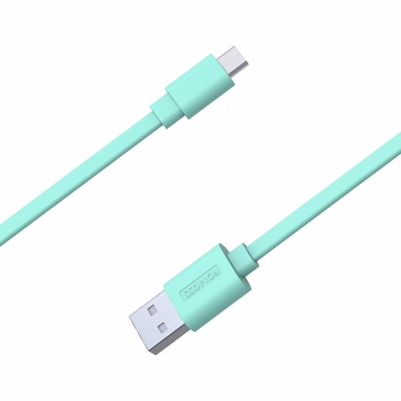 Romoss USB to Micro USB 1m Flat Cable – Green