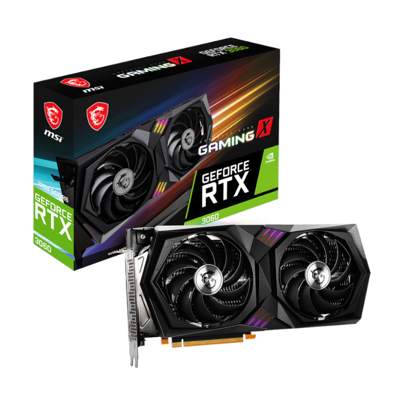 MSI Nvidia GeForce RTX 3060 GAMING X 12GB 192-Bit GPU Graphics Card