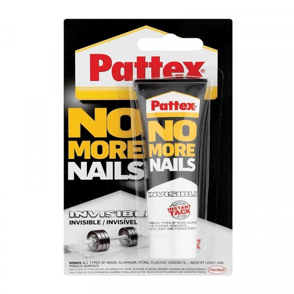 Pattex No More Nails Tube – 40 Grams – Invisible