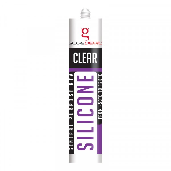 Bulk Pack 2 x GlueDevil Silicone Gd7 – 260ml – Clear