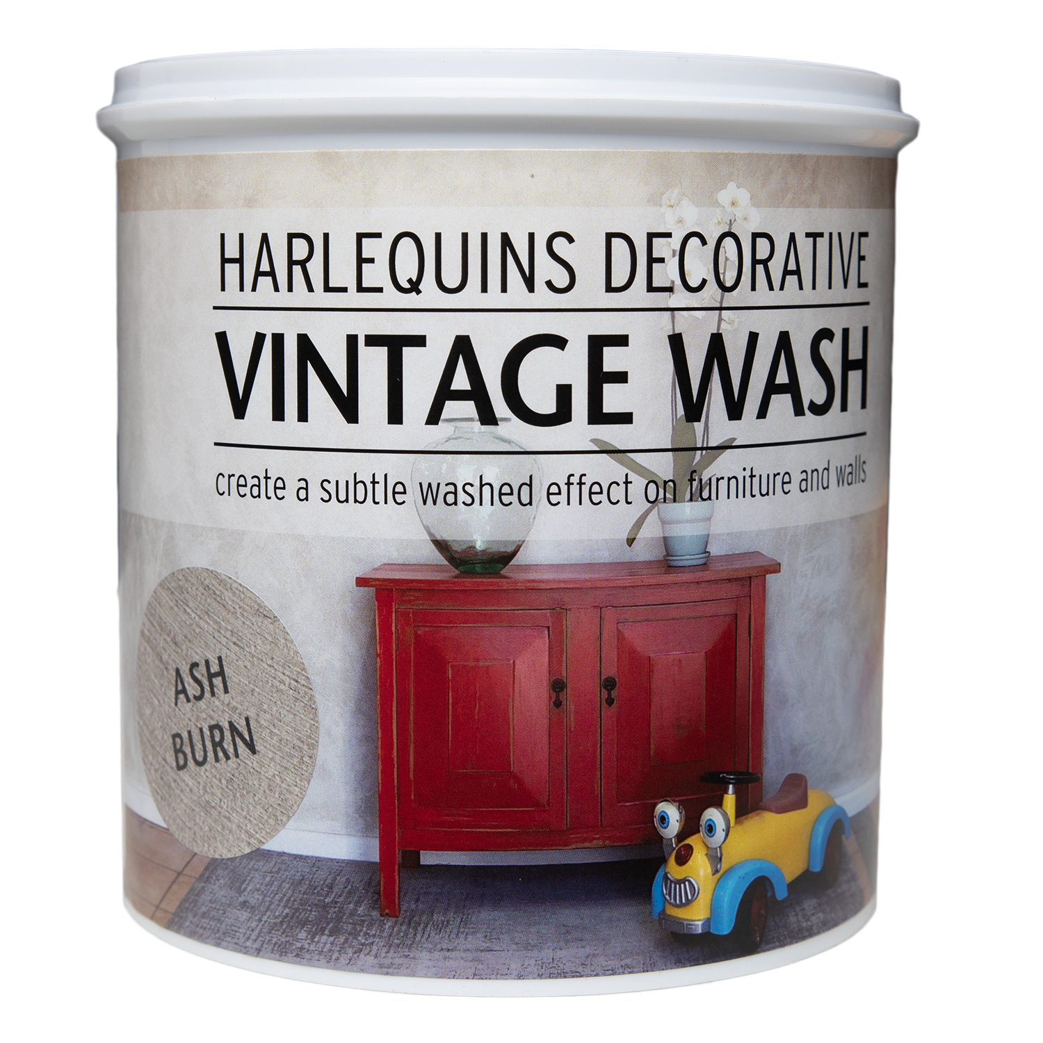 Harlequin – Vintage Wash (For Furniture and Walls) – 1 Litre – Ash Burn