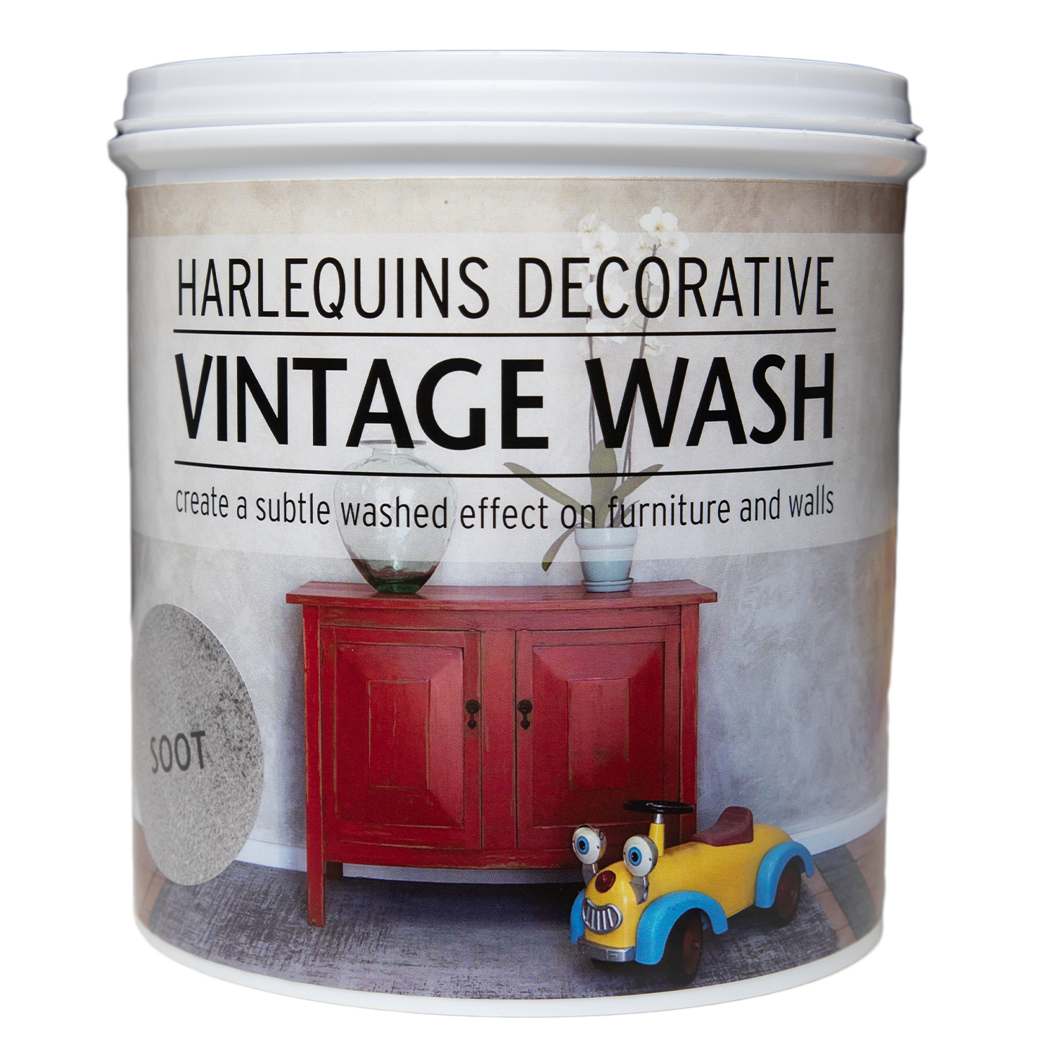Harlequin – Vintage Wash (For Furniture and Walls) – 1 Litre – Soot