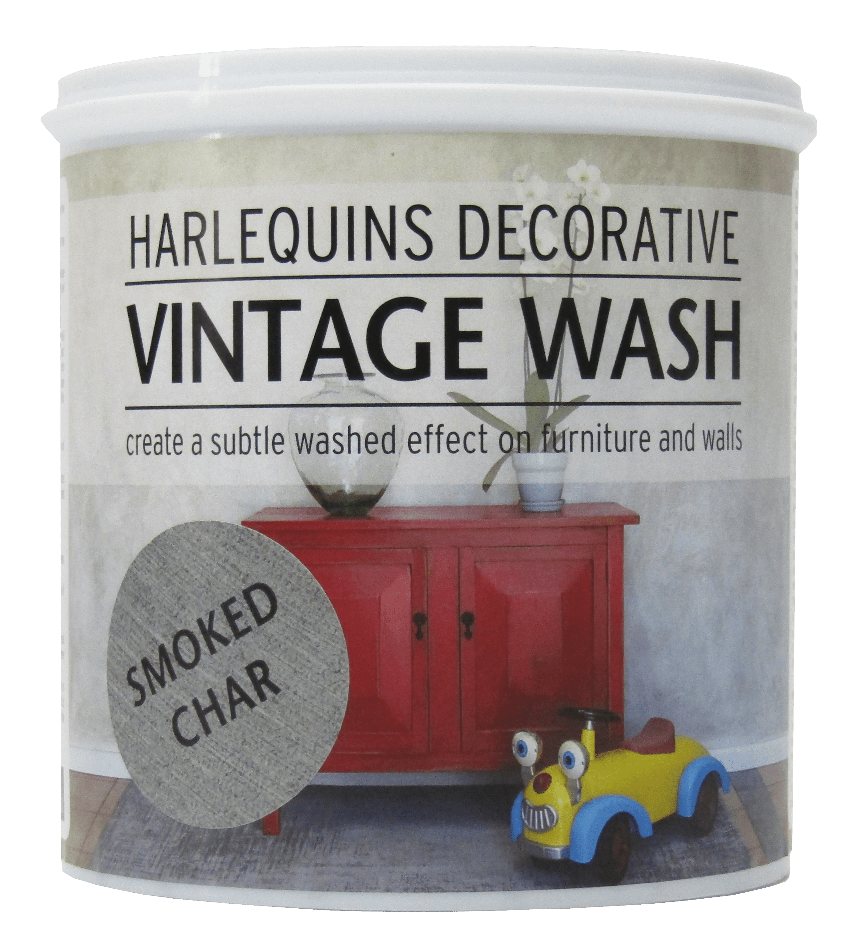 Harlequin – Vintage Wash (For Furniture and Walls) – 1 Litre – Smoked Char