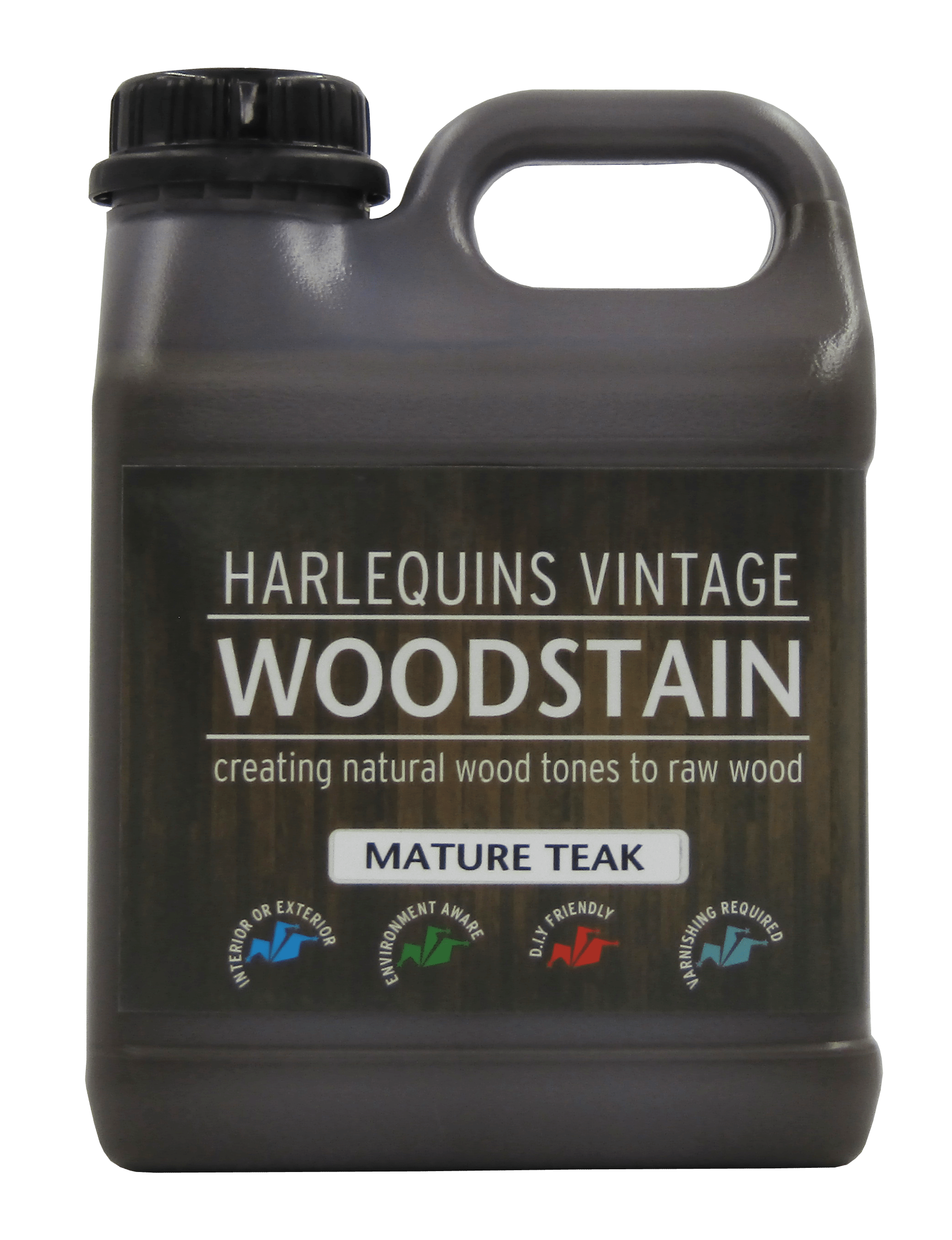 Harlequin – Wood Stain / Natural Woodstain – 1 Litre – Mature Teak