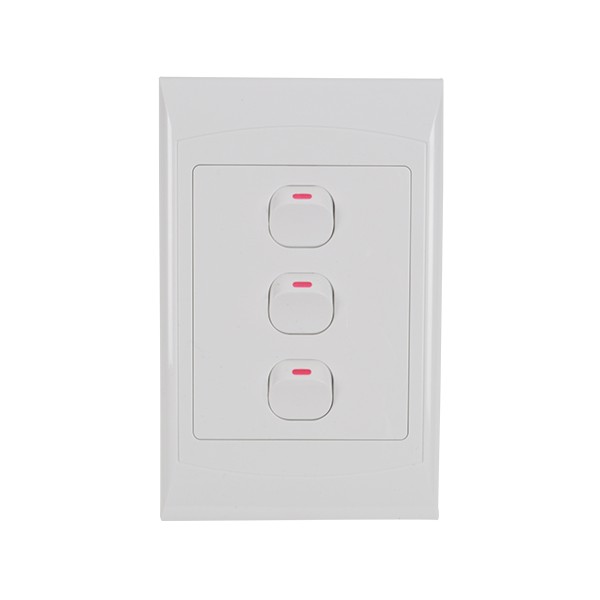 Bulk Pack 3 x 1 Way Digitech Switch & Cover – 3 Lever