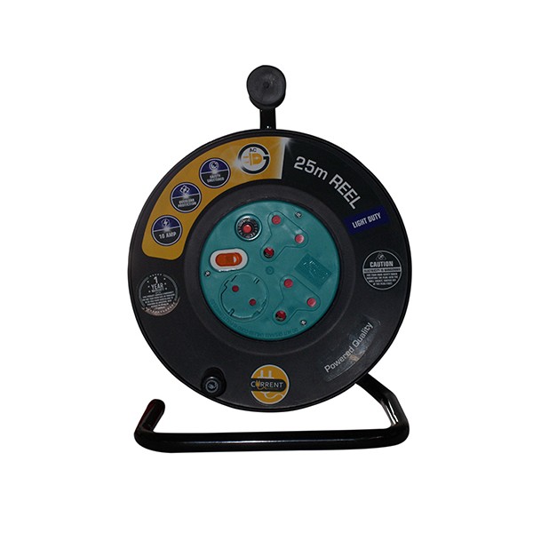 Current Plastic Extension Reel – 10 Amp – 25 Meter