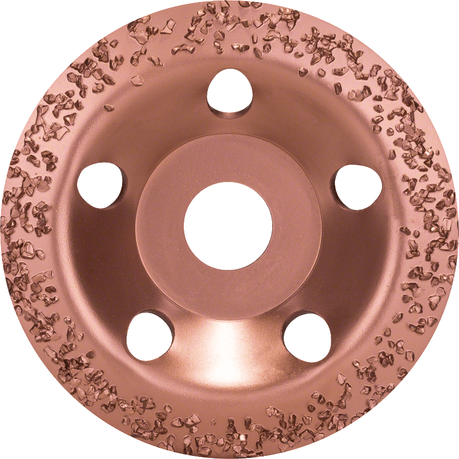 Tungsten carbide grinding head 115 x 22,23 mm, coarse, angled