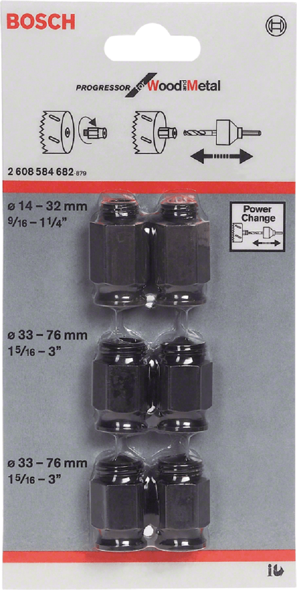 Transition Hexagon socket adapter set
