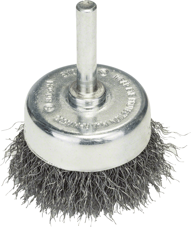 Wire Cup Brush 50 mm, 0,2 mm for Drills, Crimped Wire