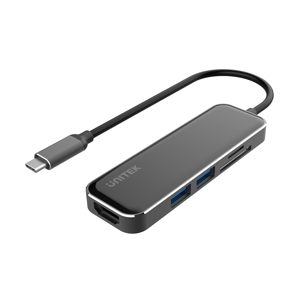 Unitek uHUB P+ Exquisite 5-in-1 USB-C Hub With HDMI And Dual Card Reader
